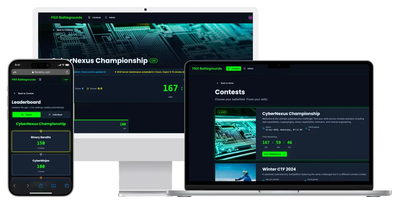Battlegrounds CTF Platform (Capture the Flag)